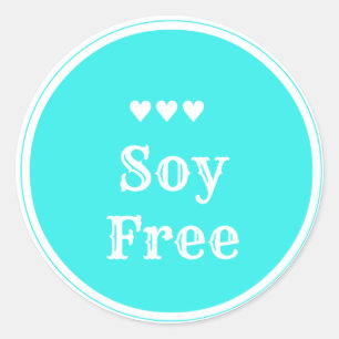 Pegatina libre de soya