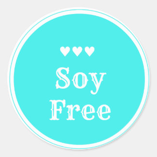 Pegatina libre de soya