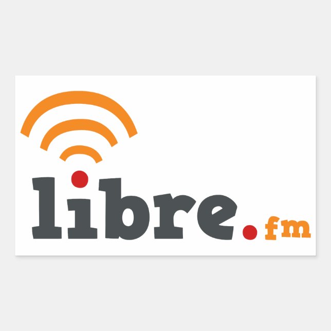 pegatina libre.fm (Anverso)