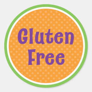 Pegatina libre Gluten de Halloween
