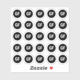 Pegatina libre Gluten para la elección de comidas