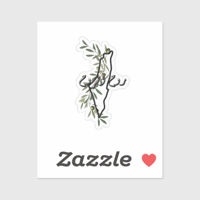 Pegatina libre palestina æح æææ・ح (Hoja)