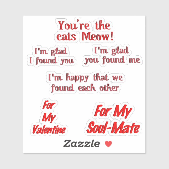 Pegatina Libro de basura Feliz Día de San Valentín (Hoja)