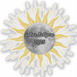 Pegatina Libro de memoria de eclipse solar de 2025