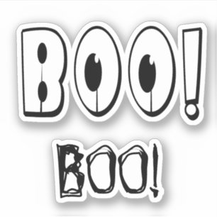 Pegatina Libro de mierda "BOO!" Halloween