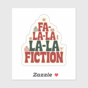 Pegatina Libro de Navidad de Ficción Fa-la-la