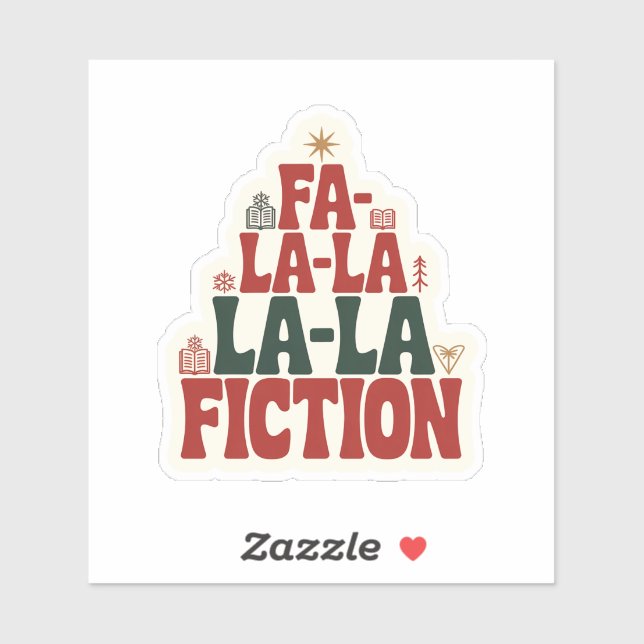 Pegatina Libro de Navidad de Ficción Fa-la-la (Hoja)