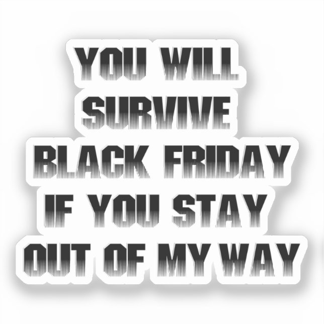 Pegatina Libro de Recortes BLACK FRIDAY (Anverso)