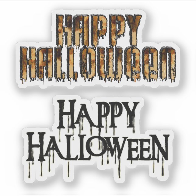 Pegatina Libro de Recortes Feliz Halloween (Anverso)