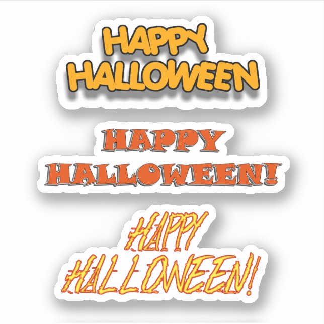 Pegatina Libro de Recortes Feliz Halloween (Anverso)