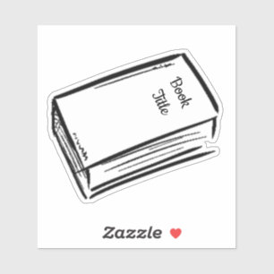 Pegatina Libro de títulos de personalizado