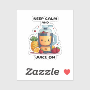 Pegatina Licuadora de Frutas Mantén la Calma y Licúa  Salud