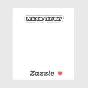 Pegatina Liderando La Forma En Que El Líder Visionario Avan