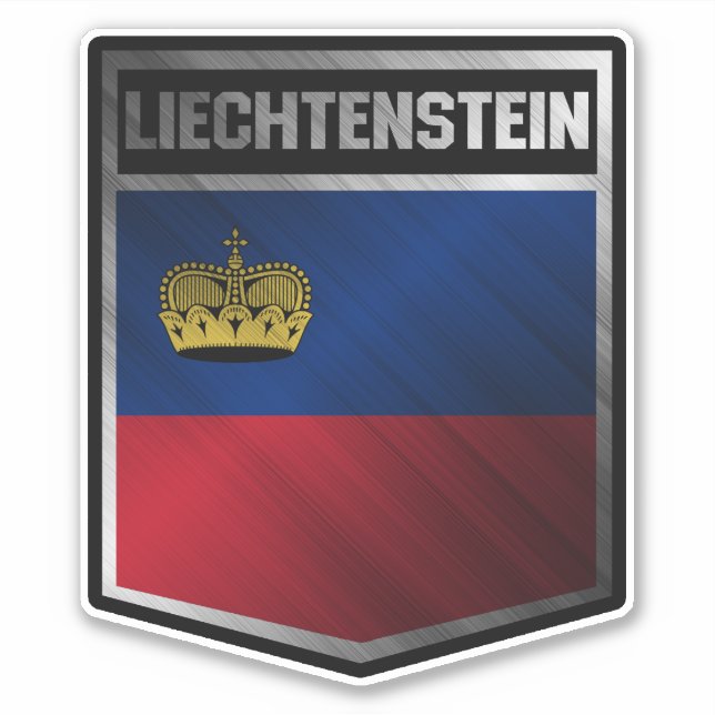 Pegatina Liechtenstein (Anverso)