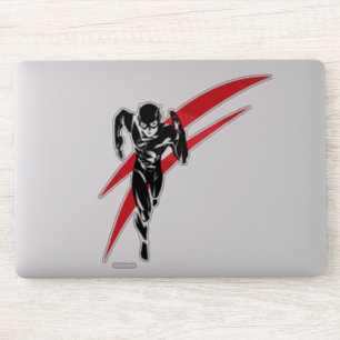 Pegatina Liga de la Justicia  Arte pop Flash Running Noir