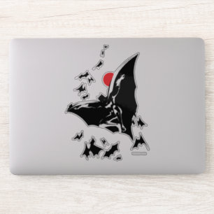 Pegatina Liga de la Justicia  Batman en la nube de arte pop