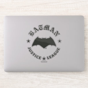 Pegatina Liga de la Justicia   Batman Retro Bat Emblem