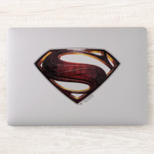 Pegatina Liga de la Justicia   Símbolo de superman metálico