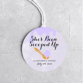 Pegatina Lilac Ice Cream Bridal Shower MultiUse