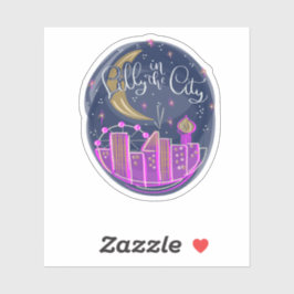 Pegatina Lilly in the City - Tote con el logo