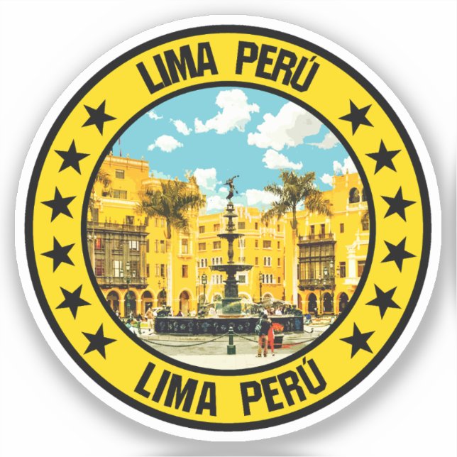 Pegatina Lima (Anverso)