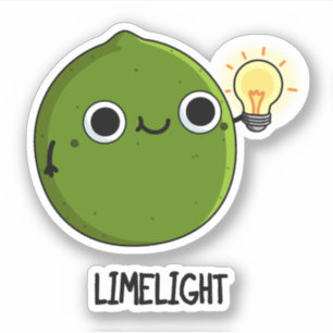 Pegatina Lime-light Funny Fruit Lime Pun