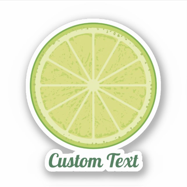 Pegatina Lime Slice (Anverso)