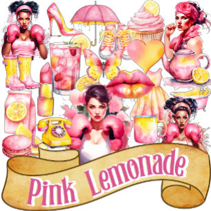 Pegatina Limonada Rosa de Concientización sobre el Cáncer d