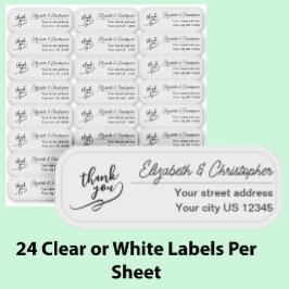 Pegatina Limpiar Gracias Devolver Dirección Personalizado T