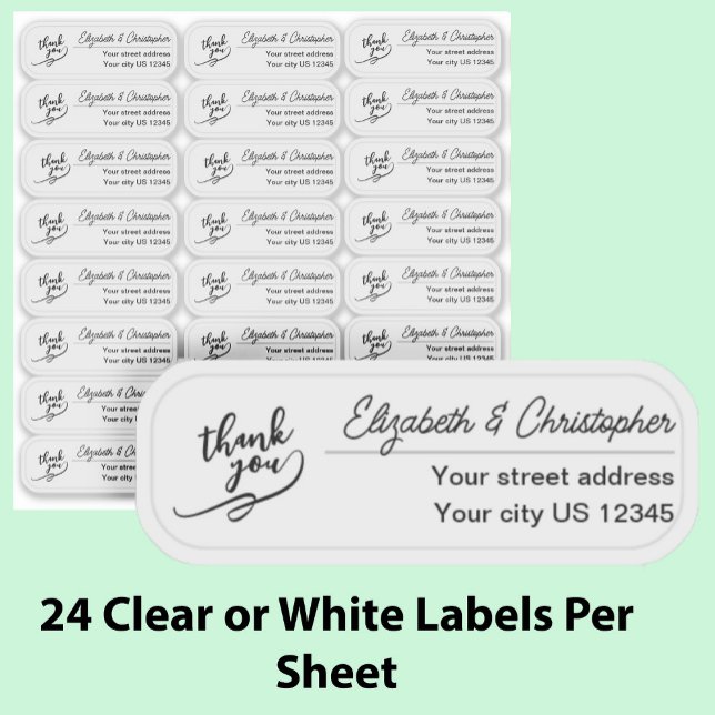 Pegatina Limpiar Gracias Devolver Dirección Personalizado T (Subido por el creador)