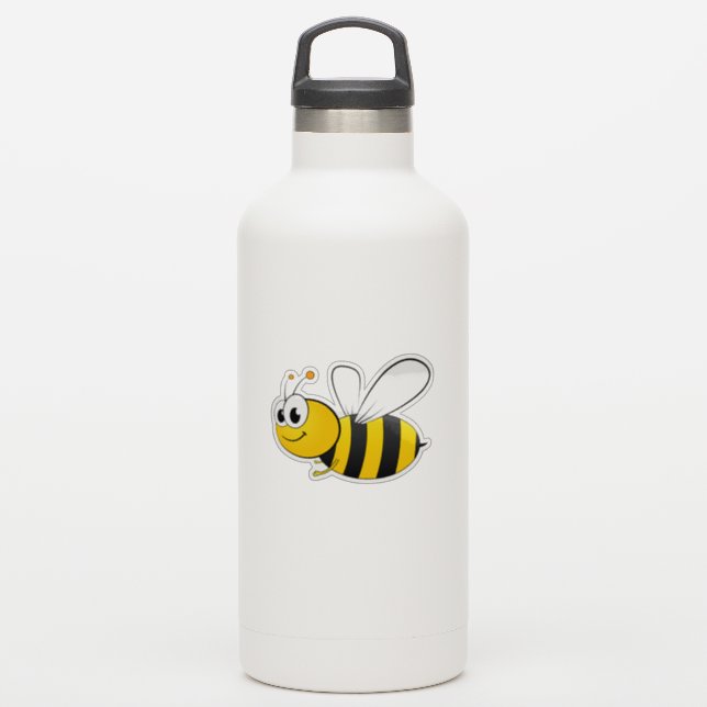 Pegatina linda abeja sana (Botella de agua)