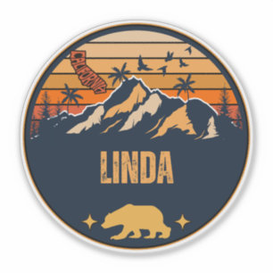Pegatina Linda, California