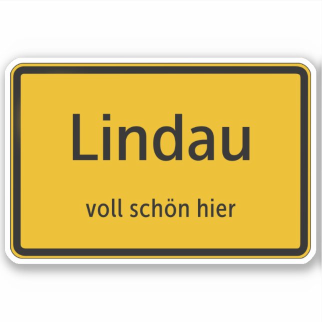 Pegatina Lindau Aufkleber Sticker Autoaufkleber (Anverso)
