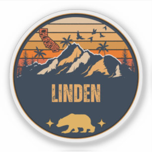 Pegatina Linden, California