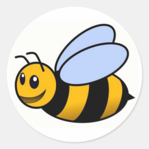 Pegatina lindo de la abeja