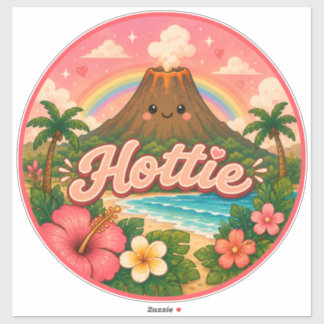 Pegatina lindo kawaii hawai 