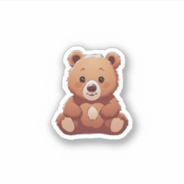 Pegatina lindo oso