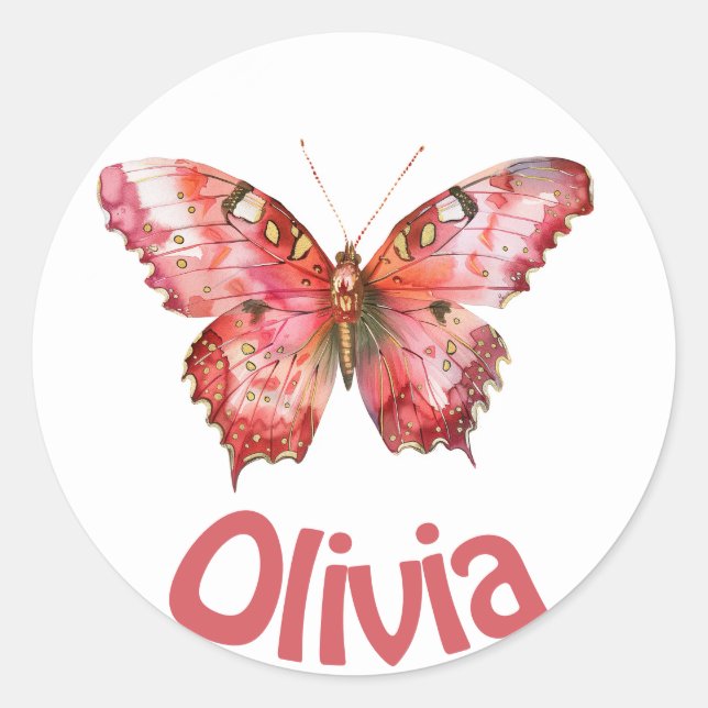 Pegatina lindo personalizado/sello clásico de la r (Anverso)