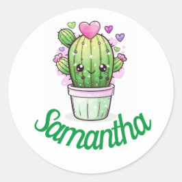 Pegatina lindo personalizado/sello clásico redondo