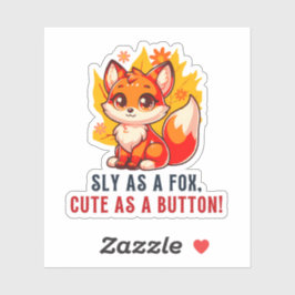 Pegatina lindo tee de amante de zorro de camiseta de animal