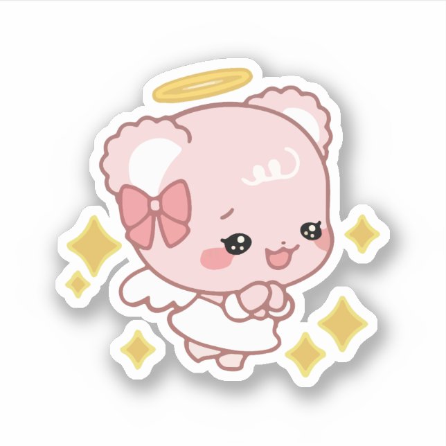 Pegatina lindos cachorros de azúcar (Anverso)