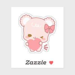 Pegatina lindos cachorros de azúcar