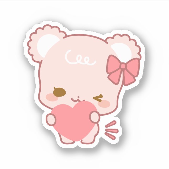 Pegatina lindos cachorros de azúcar (Anverso)