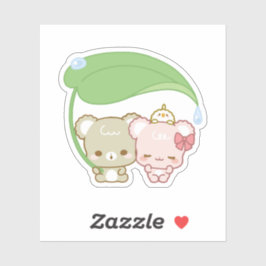 Pegatina lindos cachorros de azúcar