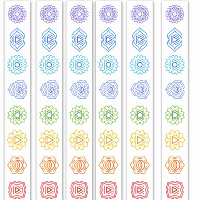 Pegatina Línea Kundalini Chakra (Anverso)