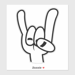 Pegatina Línea negra del demonio Metalizado