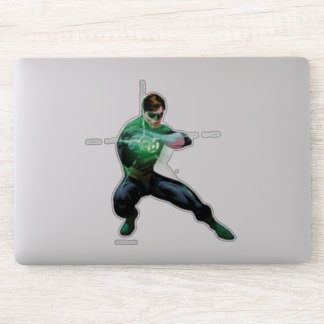 Pegatina Linterna verde y anillo brillante