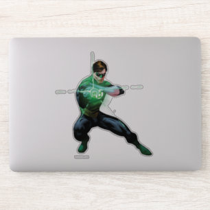 Pegatina Linterna verde y anillo que brilla intensamente