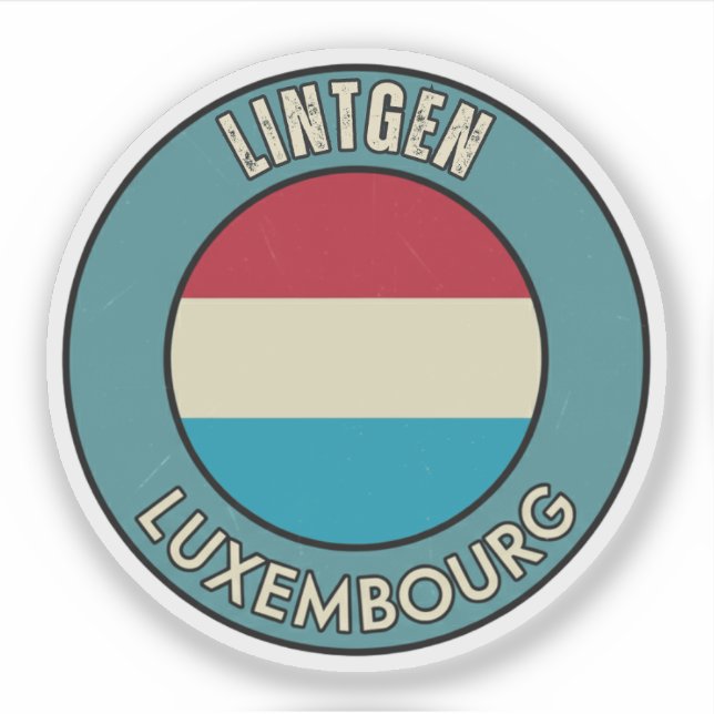 Pegatina Lintgen, Luxemburgo (Anverso)
