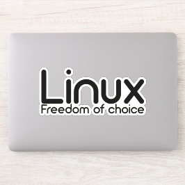 Pegatina Linux - Libertad de elección